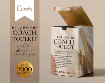 Relationship Coach Canva Template Toolkit: 2000+ Coaching Resources