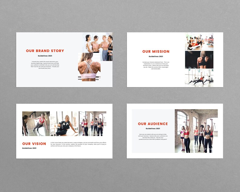 Personal Trainer Brand Style Guide Template: Canva Fitness Business image 4