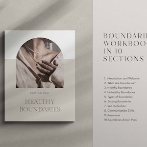 Healthy Boundaries Workbook, Boundary Setting Workbook, Boundaries Canva Template, Relationship Coaching Canva Template, Canva Coaching Tool
