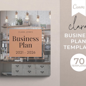 Editable Business Plan Template: 70-Page Canva Design (Digital Download)