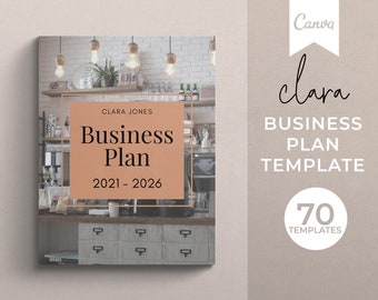 Business Plan Template Printable, Canva Template, Online Business Plan, Editable Business Plan, Business Plan, Small Business Plan Template