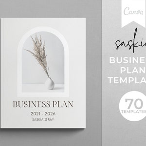 70-Page Business Plan Canva Template, Small Business (Digital Download)