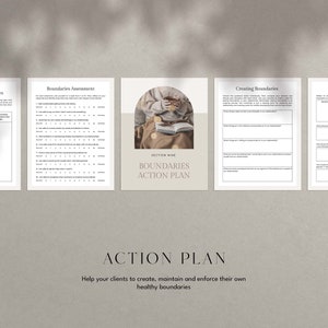 Healthy Boundaries Workbook, Boundary Setting Workbook, Boundaries Canva Template, Relationship Coaching Canva Template, Canva Coaching Tool