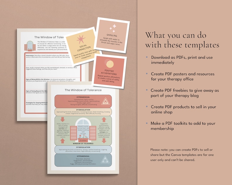 polyvagal theory, polyvagal therapy, regulating the nervous system, therapy tools, therapy worksheets, therapist tools, therapist worksheets, counselor worksheets, counselor business, canva templates, psychologist