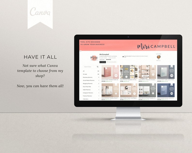 The Canva Template Vault Canva Template Membership Canva - Etsy UK