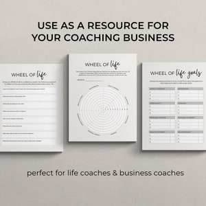 Wheel of Life Worksheet Template Canva Template Life Balance | Etsy