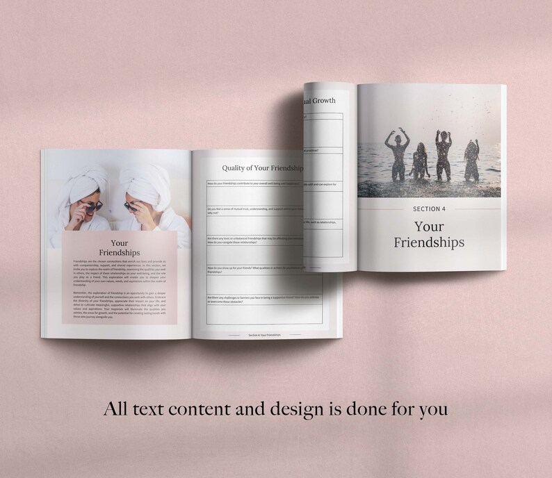 Self Discovery Journal Canva Templates, Get To Know Yourself Journal, Self-Care Journal, Self Discovery Workbook, Self-Love Journal Prompts