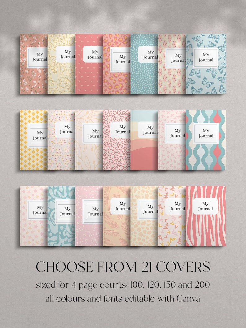 KDP Journal Canva Template: 6x9 Interior & Cover (PDF) - Etsy