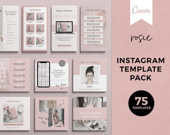 Instagram Vorlagen, Canva Instagram Post Vorlagen, Instagram Story Vorlagen, Instagram Canva Vorlagen, Social Media Canva Vorlagen