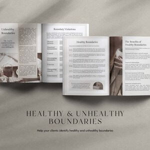 Healthy Boundaries Workbook, Boundary Setting Workbook, Boundaries Canva Template, Relationship Coaching Canva Template, Canva Coaching Tool