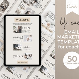 Email Newsletter Canva Templates for Mailchimp, Canva Email Templates, Canva Newsletter Templates, Email Marketing Templates, Mailchimp