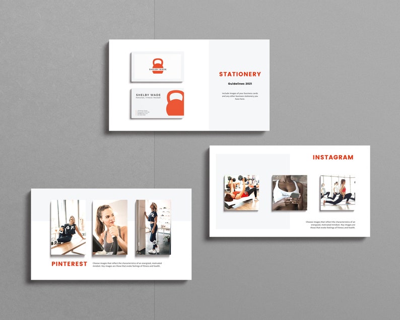 Personal Trainer Brand Style Guide Template: Canva Fitness Business image 7