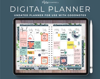 Goodnotes Planner, iPad Digital Planner, iPad Planner, iPad Weekly Planner, iPad Daily Planner, iPad Habits Tracker, Budget Planner