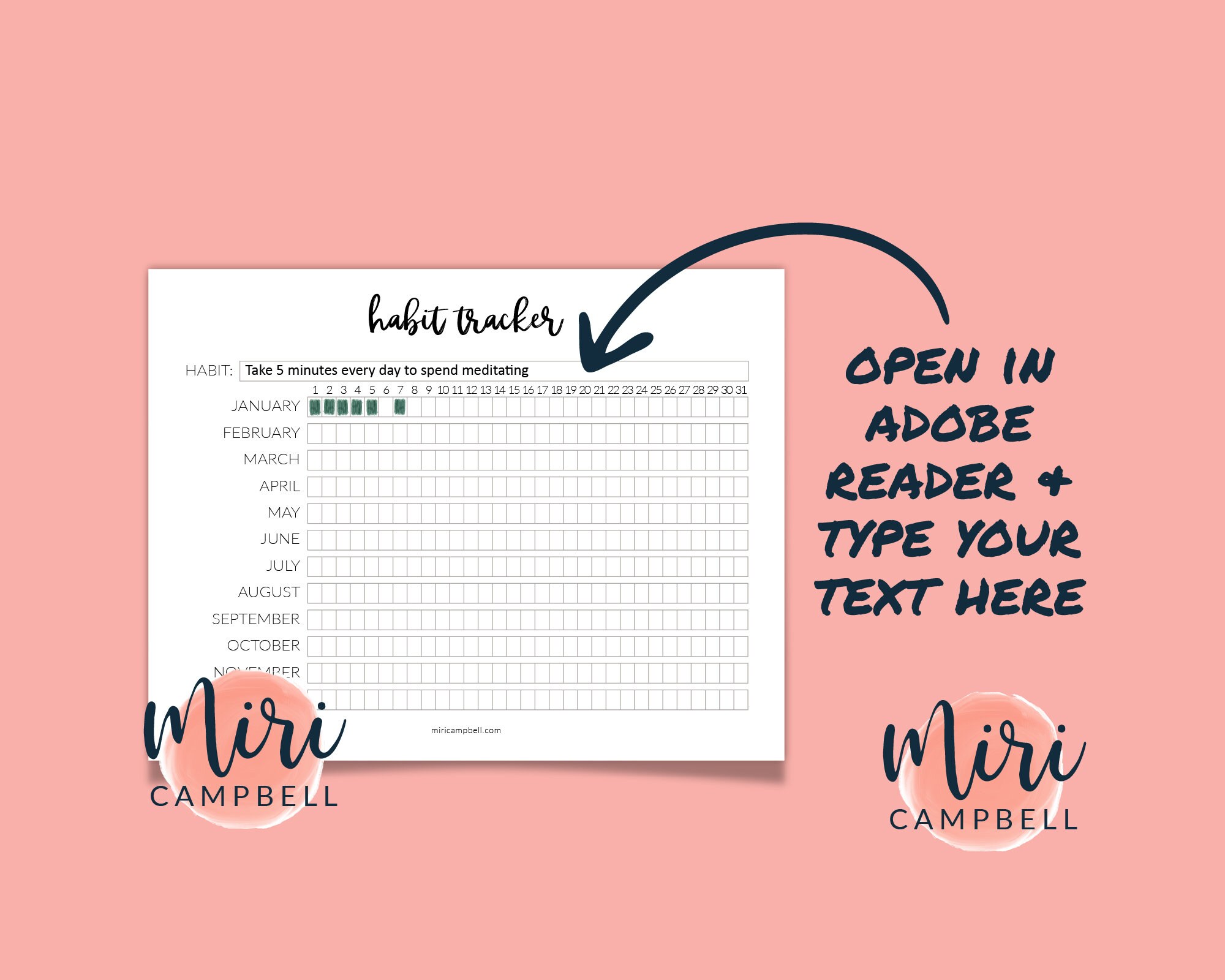 Habit Tracker Printable Habit Tracking Kit Habits Tracking Etsy Australia