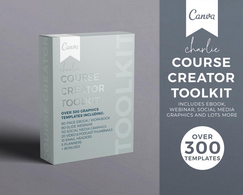Course Creator Toolkit Canva Templates Ecourse Template | Etsy