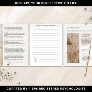 Mindset Shift Journal Canva Templates, Growth Mindset Journal, Positive Thinking Journal, Positive Mindset Journal Prompts, Coaching Journal