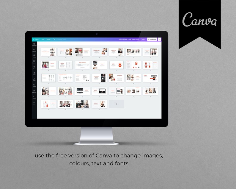 Personal Trainer Brand Style Guide Template: Canva Fitness Business image 8