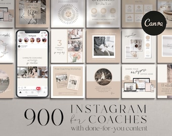 Coaching Instagram Templates, Canva Template, Life Coach Instagram Template, Coaching Business, Coach Instagram Post, Coaching Templates