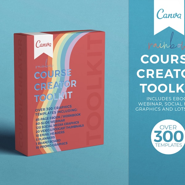 Canva Course Creator Toolkit, Online Course Template Set, Social Media Templates, Instagram Templates, Pinterest Template, Facebook Template