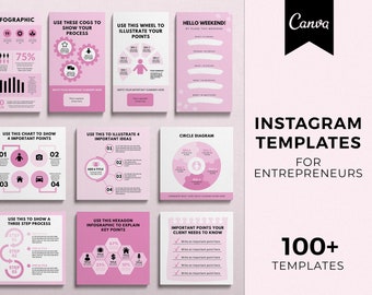 Instagram Templates, Instagram Canva Templates, Viral Instagram Post Templates, Instagram Story Templates, Engagement Boost IG Templates