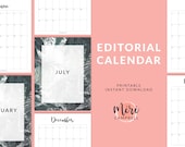 Printable Editorial Calendar: One Month Per Page (PDF)