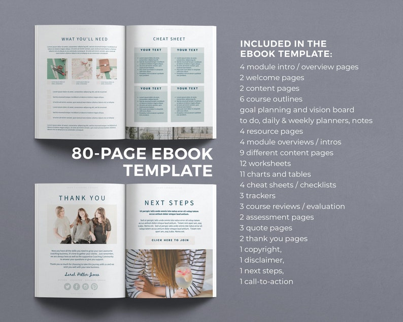 Course Creator Toolkit Canva Templates Ecourse Template | Etsy