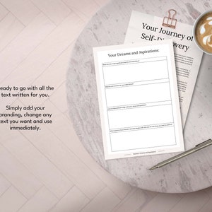 Self Discovery Journal Canva Templates, Get To Know Yourself Journal, Self-Care Journal, Self Discovery Workbook, Self-Love Journal Prompts