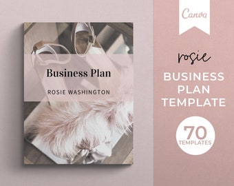 Business Plan Template Printable, Canva Template, Online Business Plan, Editable Business Plan, Business Plan, Small Business Plan Template