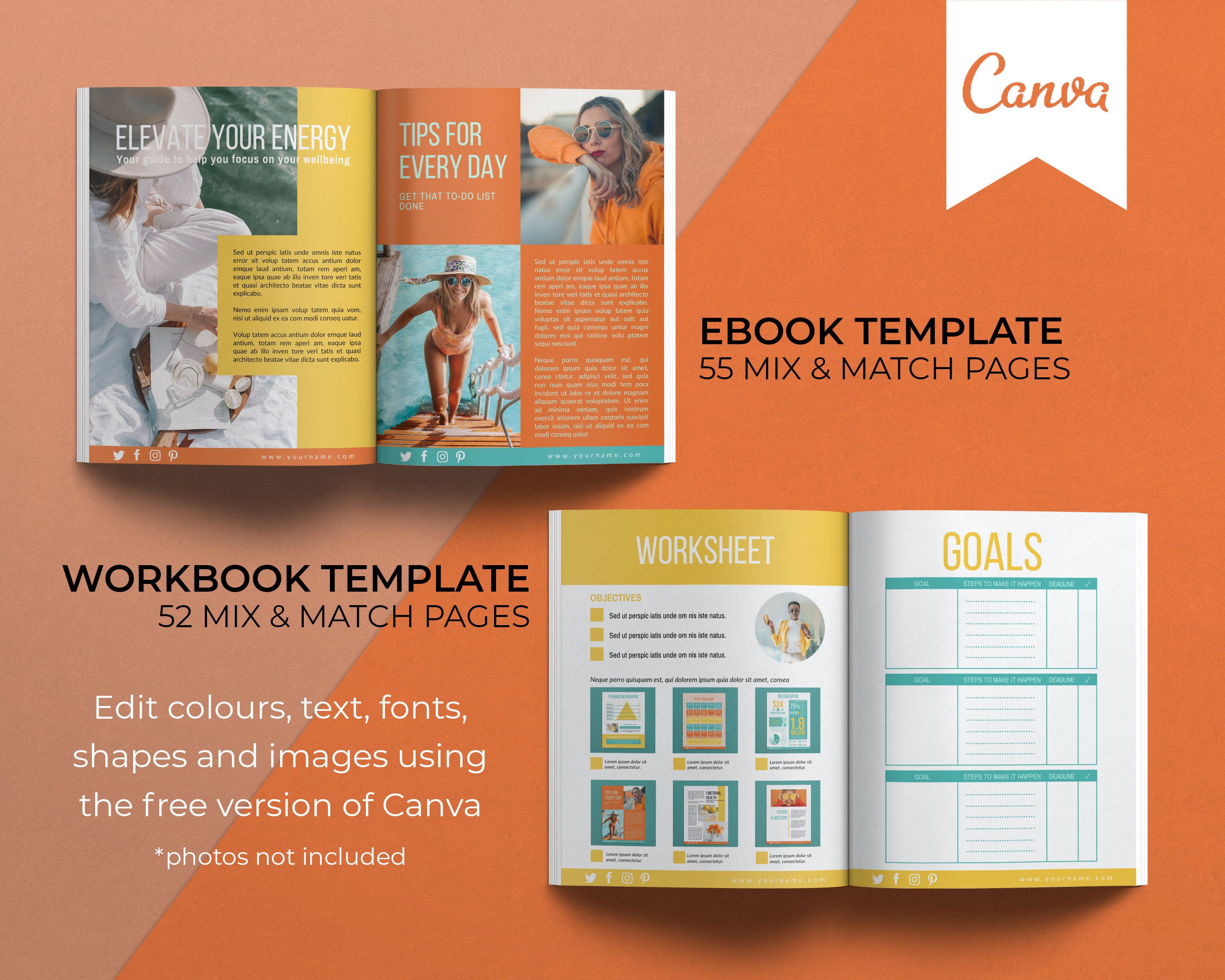 Canva Template Bundle Course Creator Template Kit Online Etsy UK Canva Template Bundle Course Creator Template Kit Online Etsy UK
