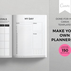 Make a Planner Template Kit, Printable Planner Canva Templates, Sell a Printable Planner, Sticker Templates, Canva Planner Template Kit,