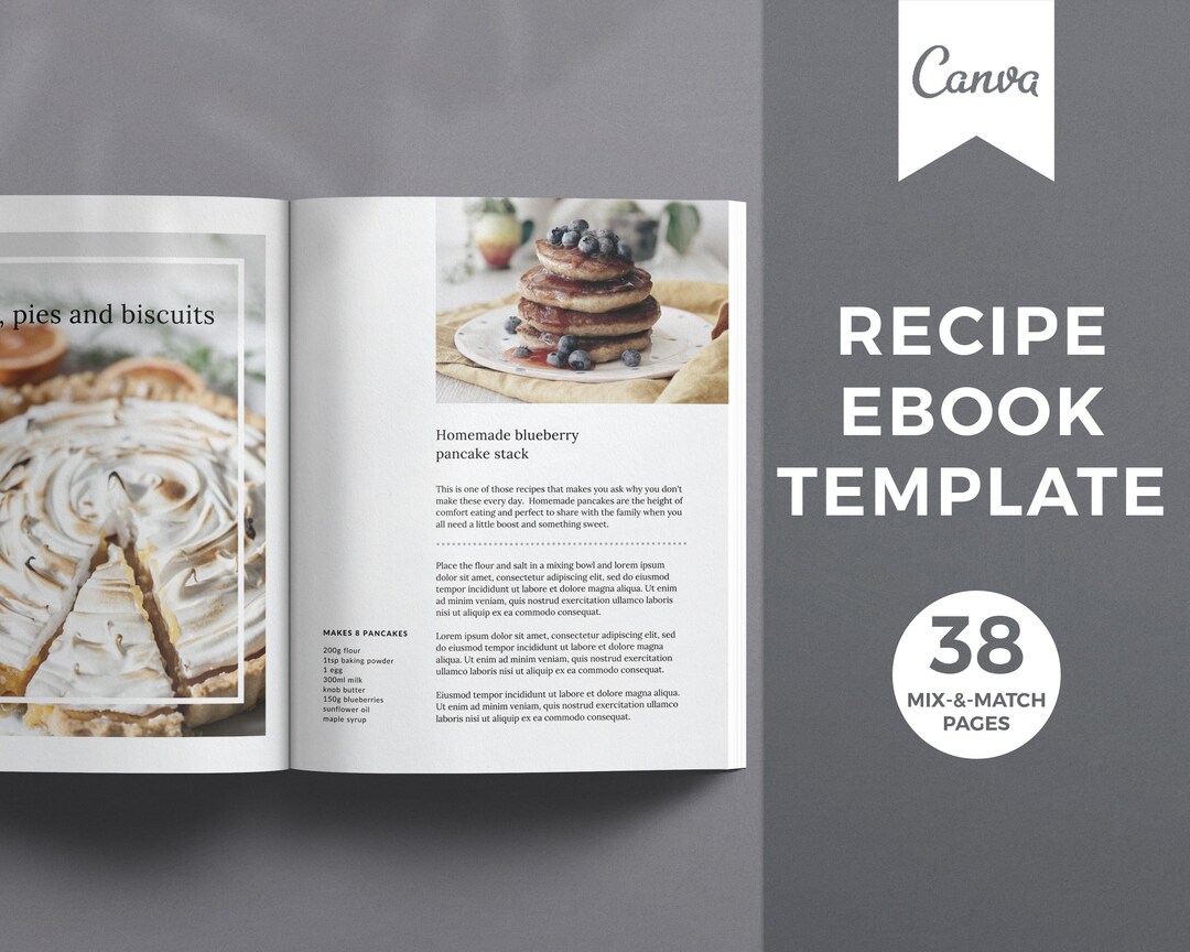 Recipe Book Template for Canva (1084172)