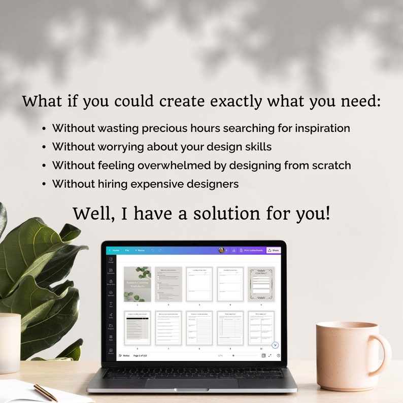 Canva Template Vault - professionally designed coaching tools, mental health resources, lead magnets, business plans, opt-in freebies, ebooks, workbooks, webinars, online courses plus Instagram, and other social media graphics. Create in minutes.