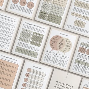DBT Mindfulness tool, mindfulness resources, mindfulness worksheets, mindfulness workbook, canva templates, dbt resources, dbt tools, therapy worksheets, therapy tools, therapist worksheets, therapist resource, therapy business, miri campbell