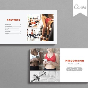 Personal Trainer Brand Style Guide Template: Canva Fitness Business image 2