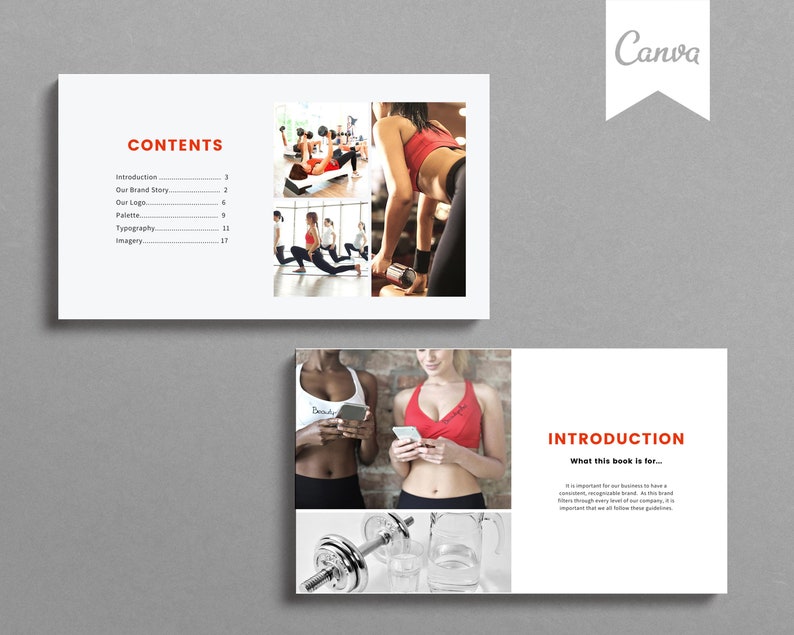Personal Trainer Brand Style Guide Template: Canva Fitness Business image 2