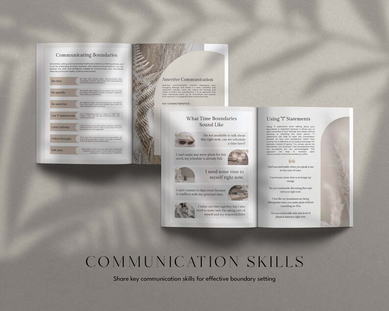 Healthy Boundaries Workbook, Boundary Setting Workbook, Boundaries Canva Template, Relationship Coaching Canva Template, Canva Coaching Tool
