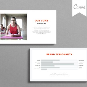Personal Trainer Brand Style Guide Template: Canva Fitness Business image 3
