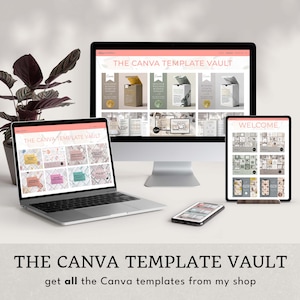 Canva Template Vault - professionally designed coaching tools, mental health resources, lead magnets, business plans, opt-in freebies, ebooks, workbooks, webinars, online courses plus Instagram, and other social media graphics. Create in minutes.