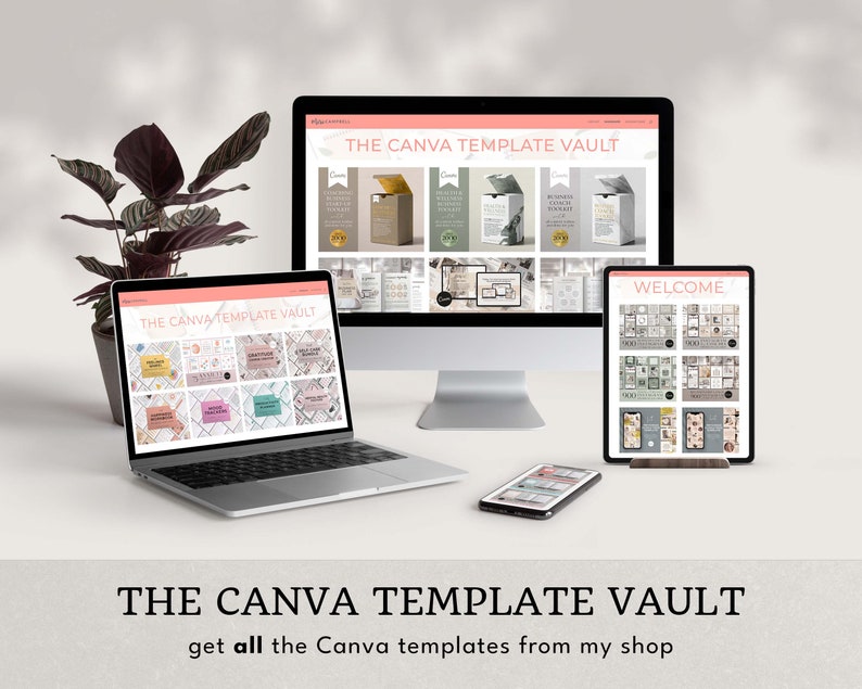 Canva Template Vault - professionally designed coaching tools, mental health resources, lead magnets, business plans, opt-in freebies, ebooks, workbooks, webinars, online courses plus Instagram, and other social media graphics. Create in minutes.