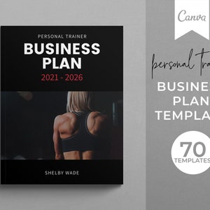 Personal Trainer Business Plan Vorlage, Canva Vorlage, Fitness Instruktor Business Plan, Bearbeitbarer Business Plan für Gesundheit und Fitness