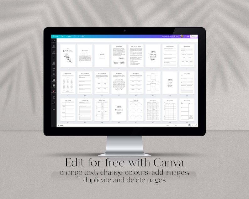 KDP Journal Canva Template: 6x9 Interior & Cover (PDF) - Etsy