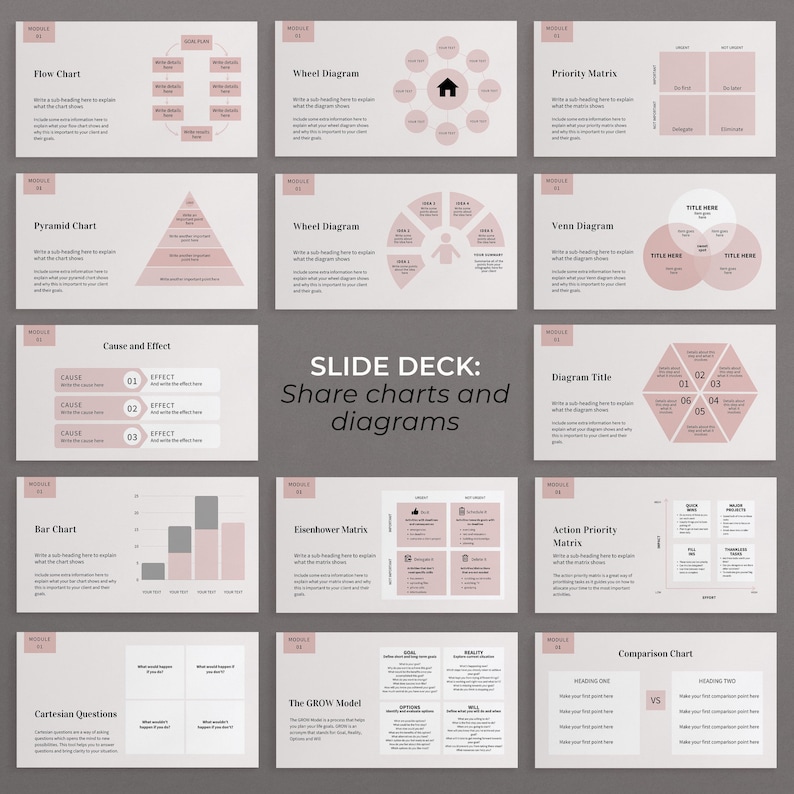 Webinar & Slide Deck Template Bundle Canva Presentation Etsy UK