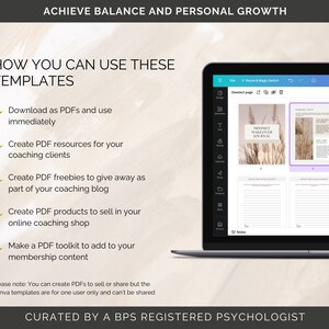 Personal Growth Journal Canva Templates, Life Coaching Journal, Life Coaching Workbooks, Lead Magnet, Journal Bundle, Mindset Journal, Coach
