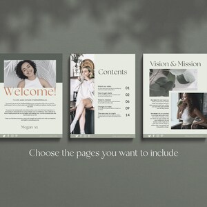 Health and wellness workbook Canva templates with content done for you. Health workbook template, wellness workbook template, health ebook template, wellness ebook template. Pale green ebook Canva templates for health and wellness. Health coach ebook