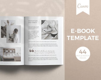 eBook Template, Canva E-book Template, Workbook Template, Opt In Freebie, Content Upgrade, Lead Magnet Template, Blogger template, Canva