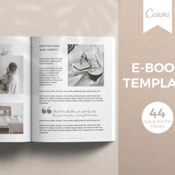 eBook Template, Canva E-Book Template, Workbook Template, Opt In Freebie, Content Upgrade, Lead Magnet Template, Blogger Template, Canva