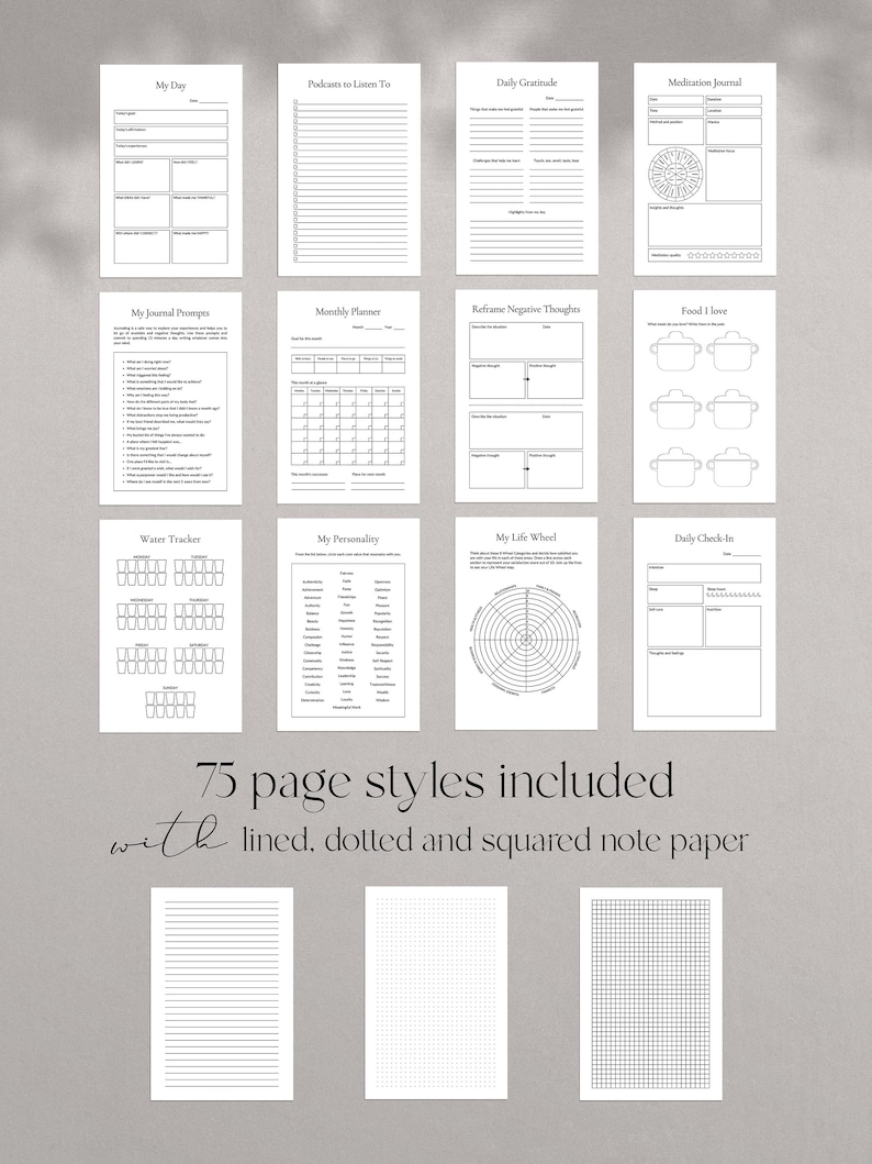KDP Journal Canva Template: 6x9 Interior & Cover (PDF) - Etsy