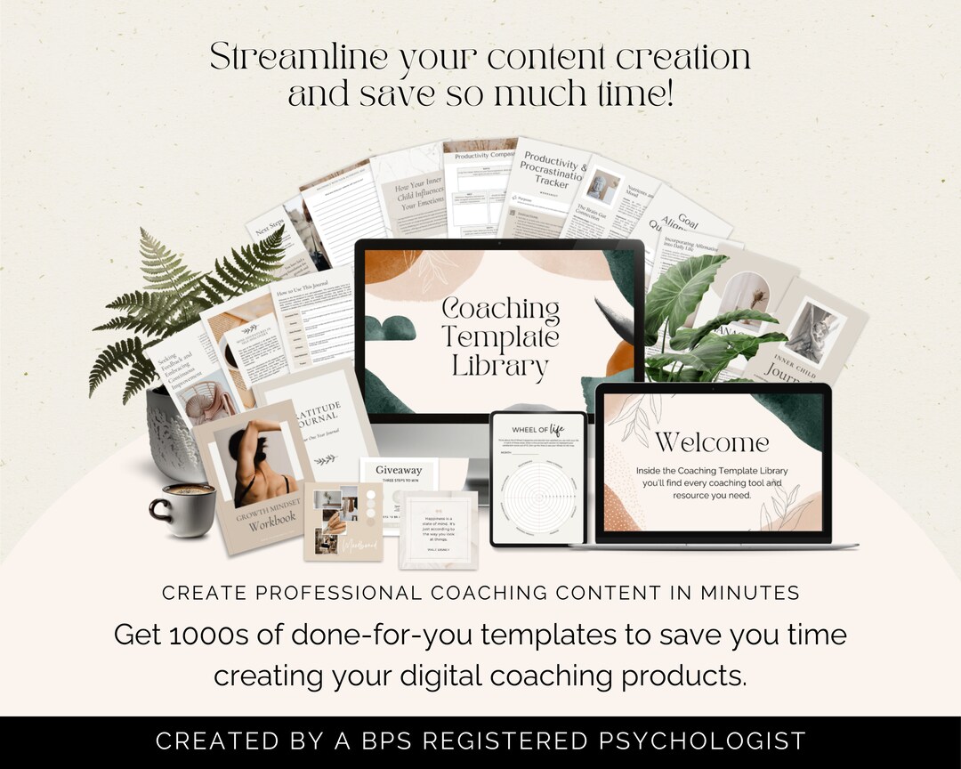 Coaching Template Library: Canva Templates, Coaching Tools - Etsy