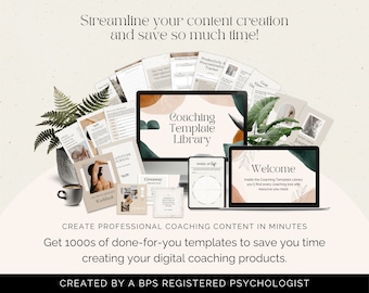 Coaching Template Library: Canva Templates, Coaching Tools