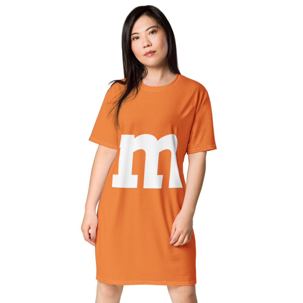 Orange M&M Costume Tshirt dress Etsy